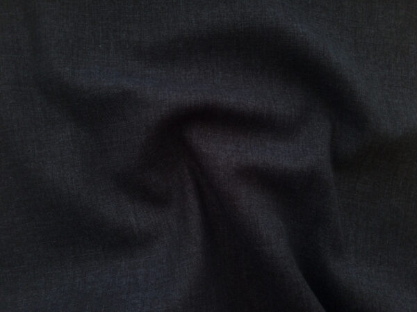 Japanese - Cotton Shirting - Rustic Weave Solid - Black