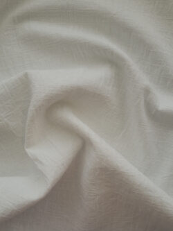 Japanese Cotton Dobby – Washer Solid - White