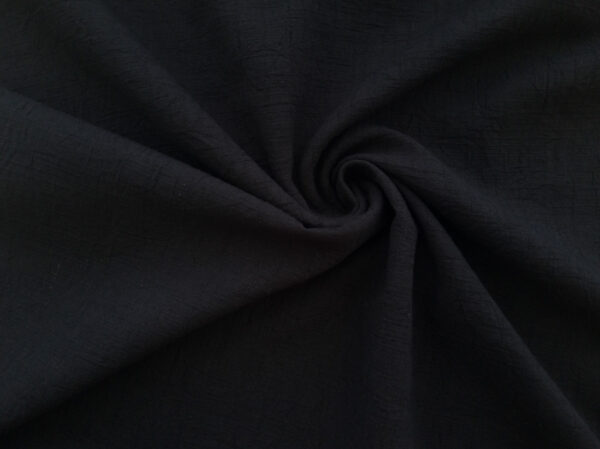 Japanese Cotton Dobby – Washer Solid - Black