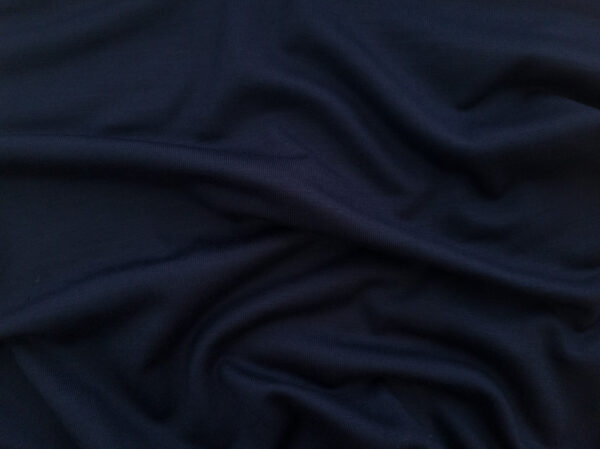 Designer Deadstock - Wool Jersey - Navy