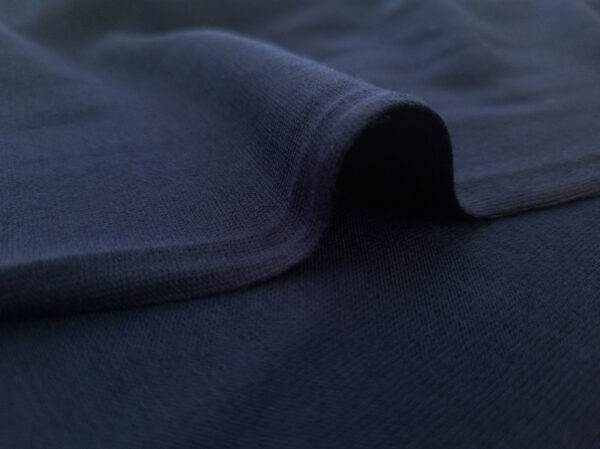 Designer Deadstock - Wool Jersey - Navy