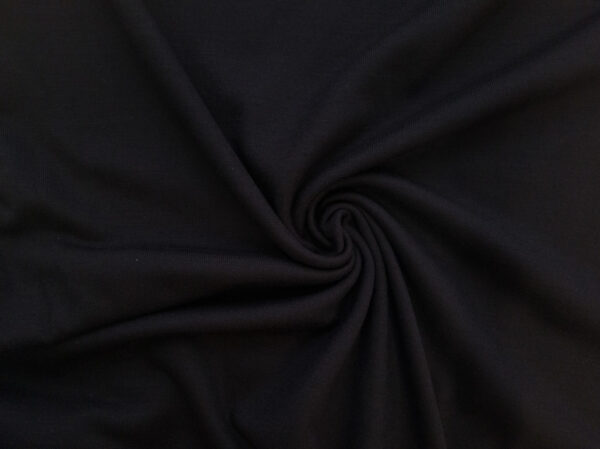 Designer Deadstock - Wool Jersey - Black