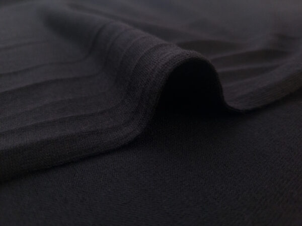 Designer Deadstock - Wool Jersey - Black