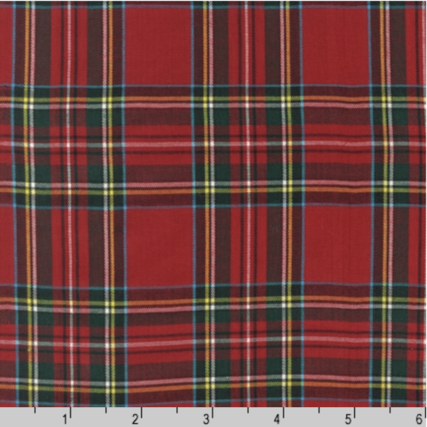 Yarn Dyed Cotton - House of Wales Plaids - Red