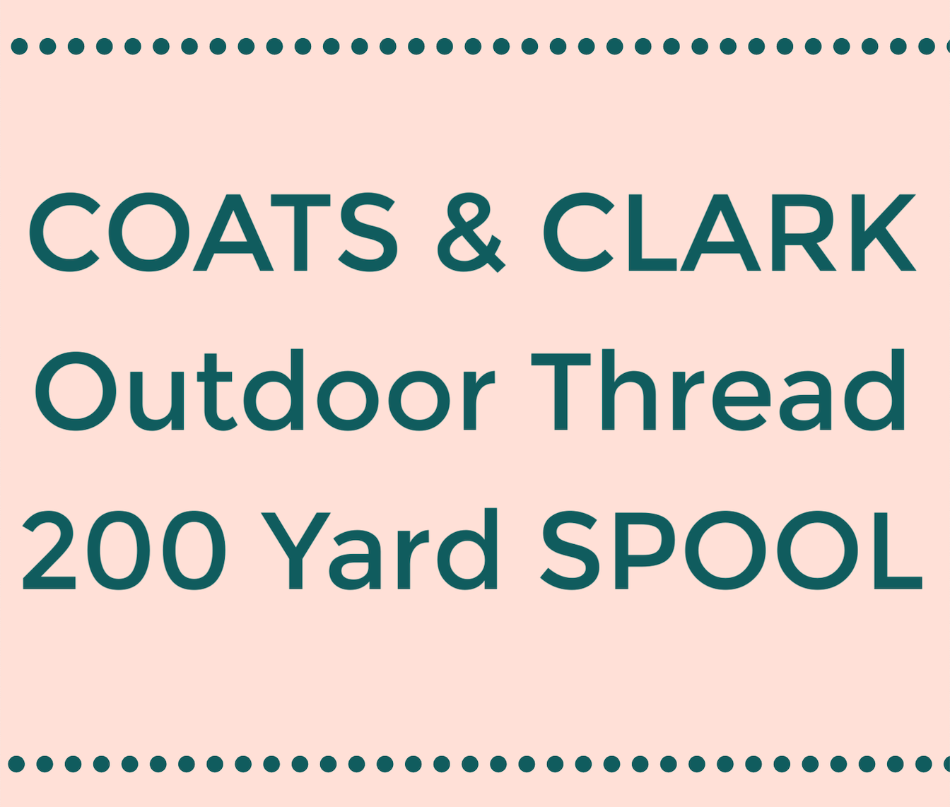 Coats & Clark Transparent Polyester Thread - Clear or Smoke