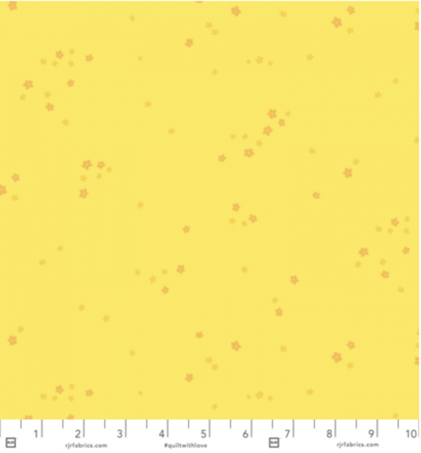 Quilting Cotton - Ditsy Floral - Lemon