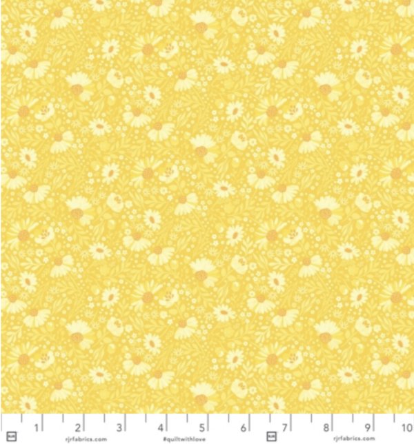 Quilting Cotton - Meadowland - Candy Cones - Golden Yellow