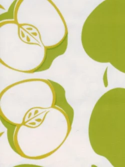 Oilcloth - Poly/Cotton Vinyl - Solvange - Apple Green