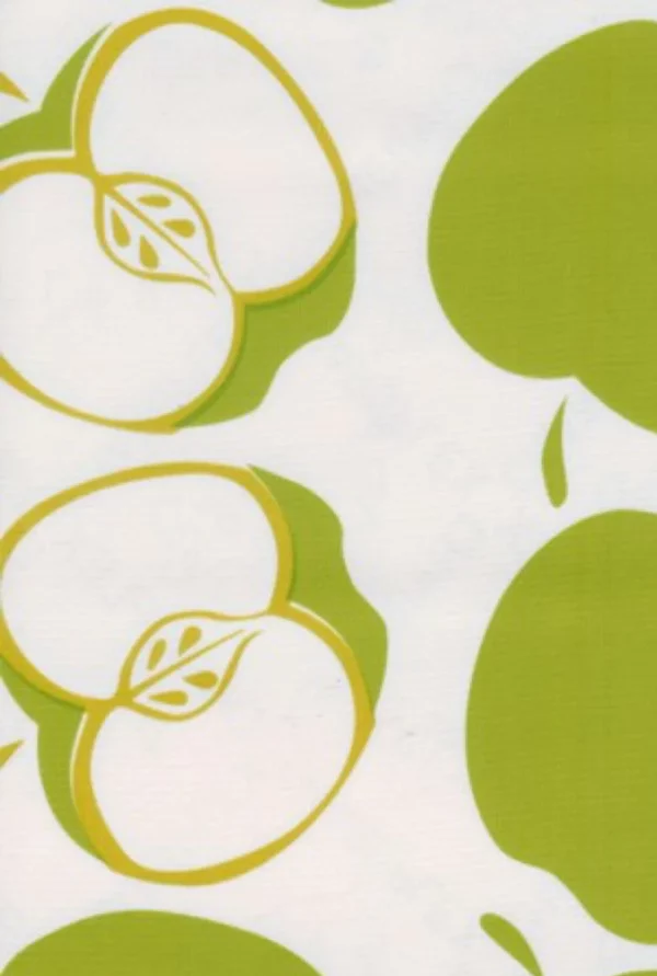 Oilcloth - Poly/Cotton Vinyl - Solvange - Apple Green