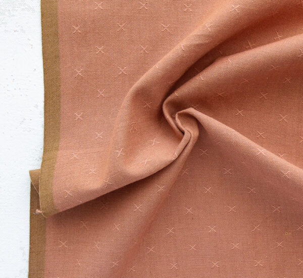 Sprout Wovens – Textured Yarn Dyed Cotton – Terracotta