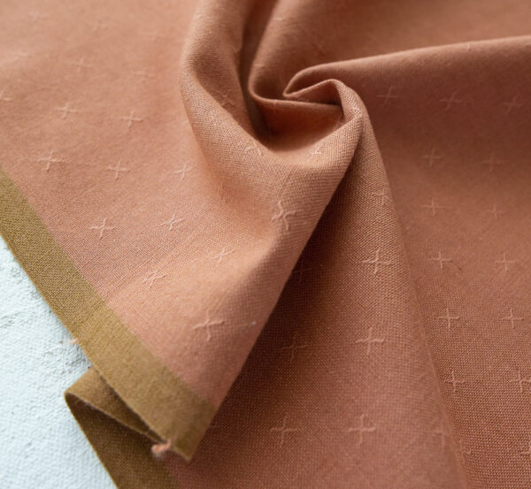 Sprout Wovens – Textured Yarn Dyed Cotton – Terracotta