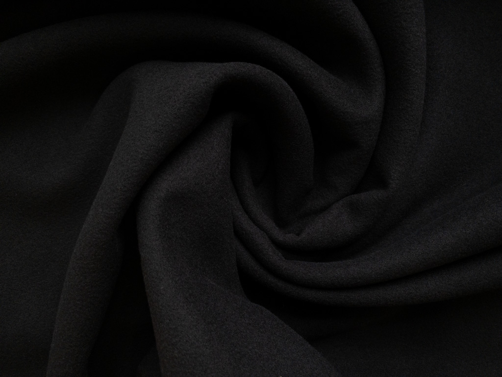 Designer Deadstock - Acrylic Fleece - Black - Stonemountain & Daughter ...