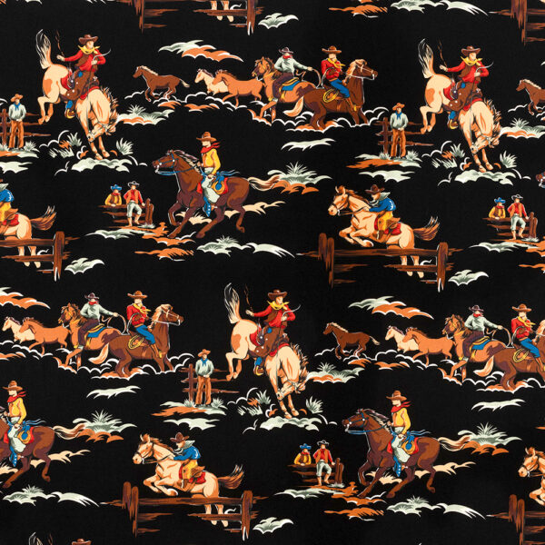 Quilting Cotton - Alexander Henry - The Way of The West - Black