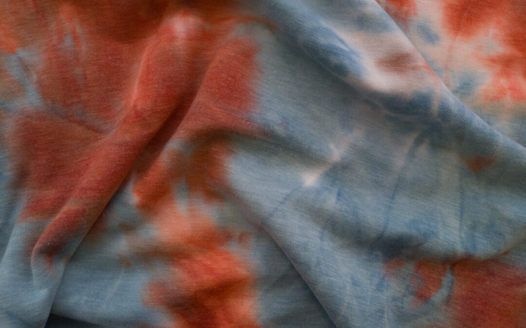 Designer Deadstock – Cotton Blend Fleece – Tie Dye – Supernova