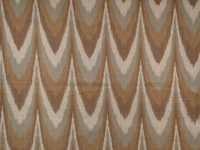 Laura & Kiran Deadstock – Heavyweight Cotton Ikat – Kazakh – Wood