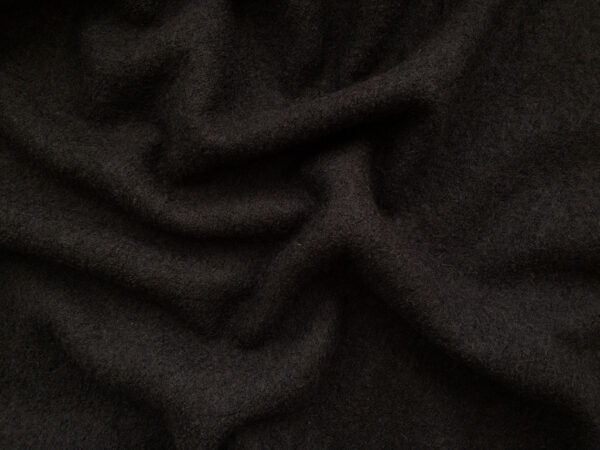 Boiled Wool/Viscose - Dark Chocolate