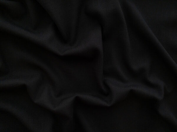 Designer Deadstock - Stretch Rayon Challis - Black