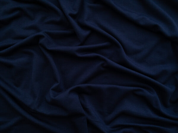 Designer Deadstock - Bamboo/Spandex Jersey - Navy