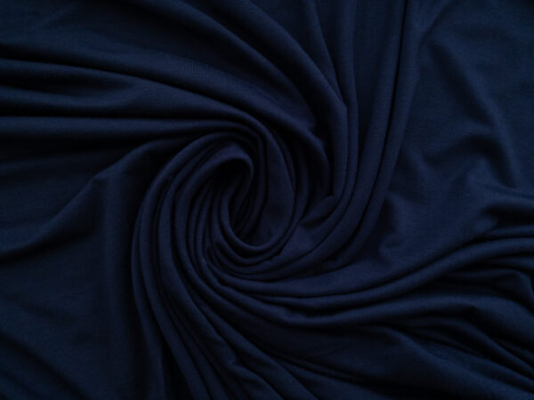 Designer Deadstock - Bamboo/Spandex Jersey - Navy