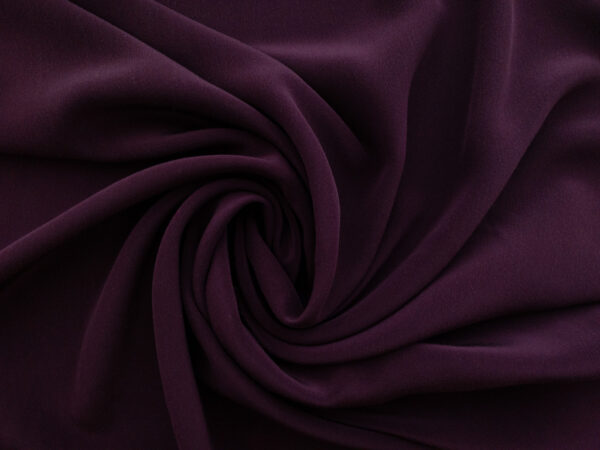 Designer Deadstock - Silk Crepe de Chine - Wine