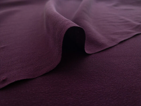 Designer Deadstock - Silk Crepe de Chine - Wine