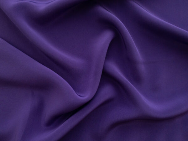 Designer Deadstock - Silk Crepe de Chine - Grape