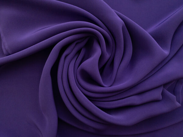 Designer Deadstock - Silk Crepe de Chine - Grape