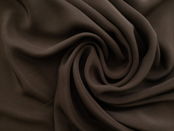 Designer Deadstock - Silk Crepe de Chine - Clay