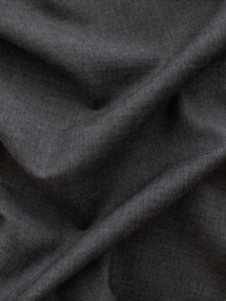 British Designer Deadstock - Italian Cross-Dyed Wool Suiting - Silver Grey  - Stonemountain & Daughter Fabrics