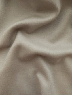 European Designer Deadstock – Wool/Cashmere Blend Coating - Sand