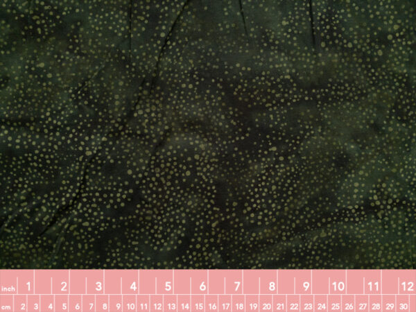 Rayon Batik - Batiks by Mirah - Jingle and Jungle - Dots - Forest