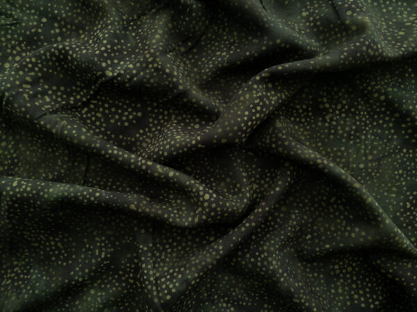 Rayon Batik - Batiks by Mirah - Jingle and Jungle - Dots - Forest