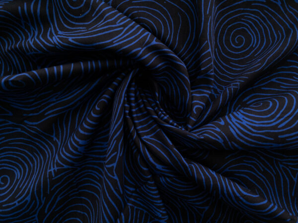 Cotton Batik - Batiks by Mirah - Rough Circles - Navy