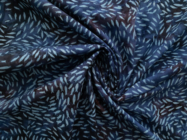 Cotton Batik - Batiks by Mirah - Small Fish - Blue