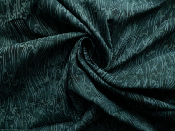 Cotton Batik – Batiks by Mirah – Waves – Dark Teal