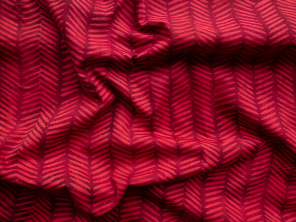 Cotton Batik - Batiks by Mirah - Herringbone - Red