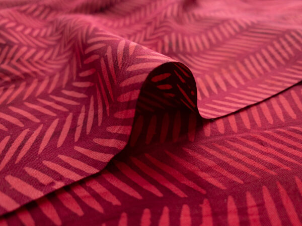 Cotton Batik - Batiks by Mirah - Herringbone - Red
