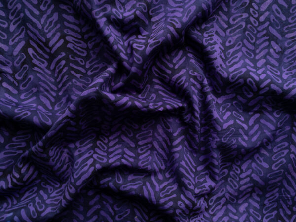 Cotton Batik - Batiks by Mirah - Fronds - Purple