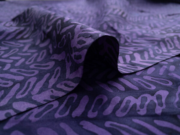 Cotton Batik - Batiks by Mirah - Fronds - Purple