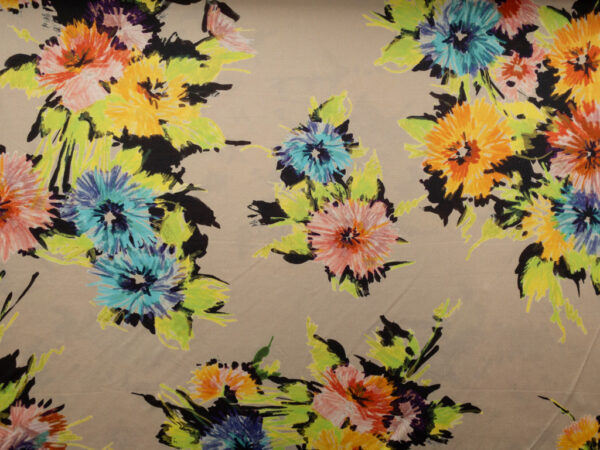 Italian Designer Deadstock - Silk Jersey - Bold Floral