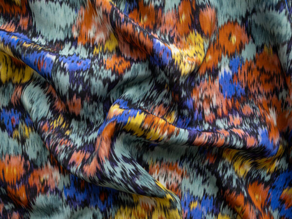 Italian Designer Deadstock - Silk Crepe de Chine - Waterfall Floral