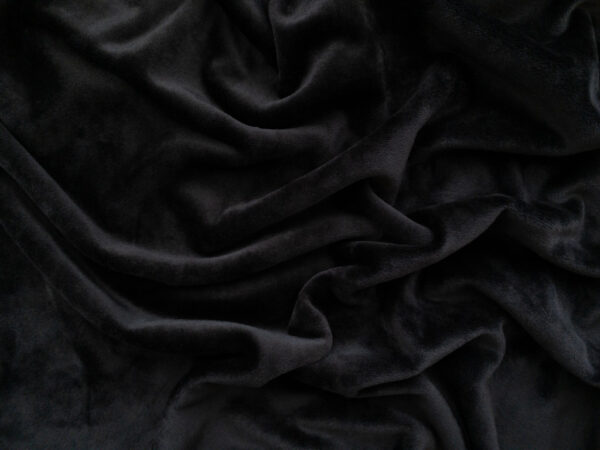 Polyester/Spandex Velour - Raven