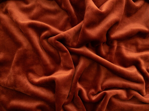 Polyester/Spandex Velour - Pumpkin