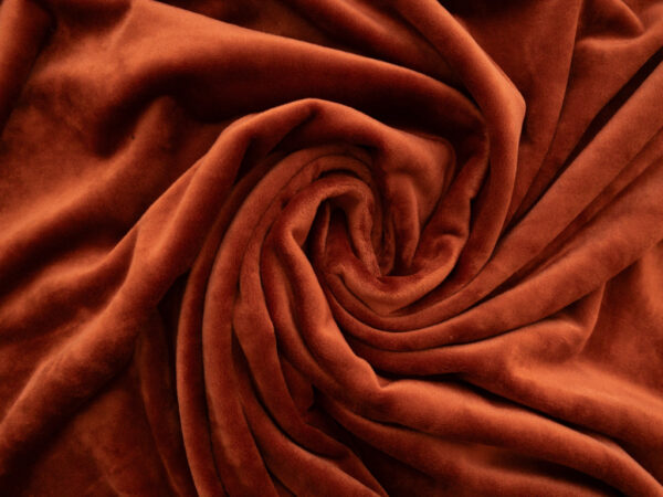 Polyester/Spandex Velour - Pumpkin