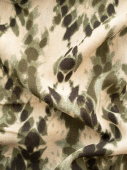 Mojito Rayon/Nylon Slub Print - Rorschach - Olive