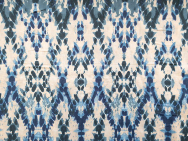 Mojito Rayon/Nylon Slub Print - Rorschach - Blue