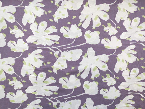 Rayon Poplin Print - Pressed Flowers - Wisteria