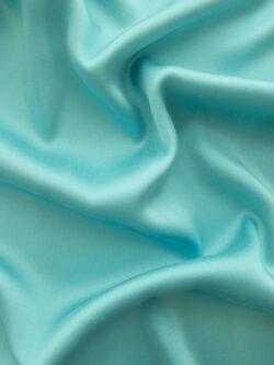 Designer Deadstock - Sandwashed Silk/Spandex Stretch Charmeuse  - Light Aqua