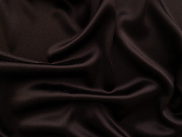 Designer Deadstock - Crepe Back Satin - Dark Chocolate