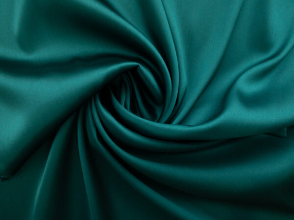 Designer Deadstock - Silk/Spandex Charmeuse -Emerald